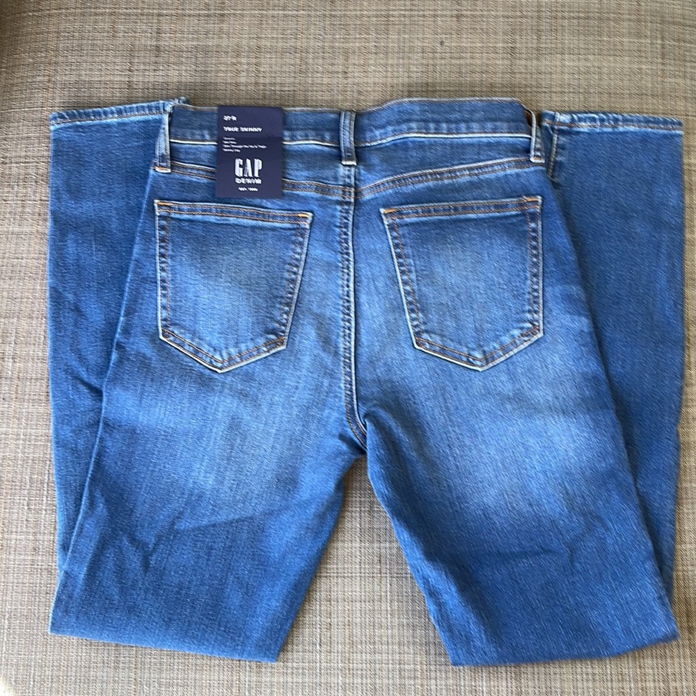 New Gap True Skinny Jeans sz 27R - Picture 4 of 5
